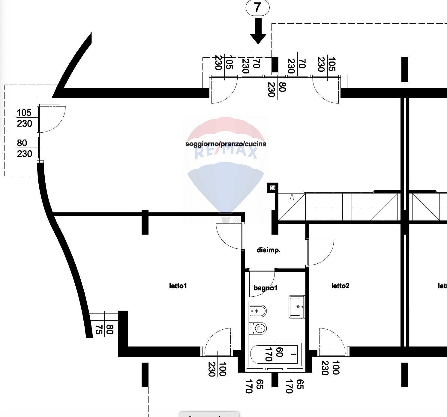 PIANO TERRA - Three-room apartment Luigi Nono
 
1, Cornate d'Adda - floor plans 1