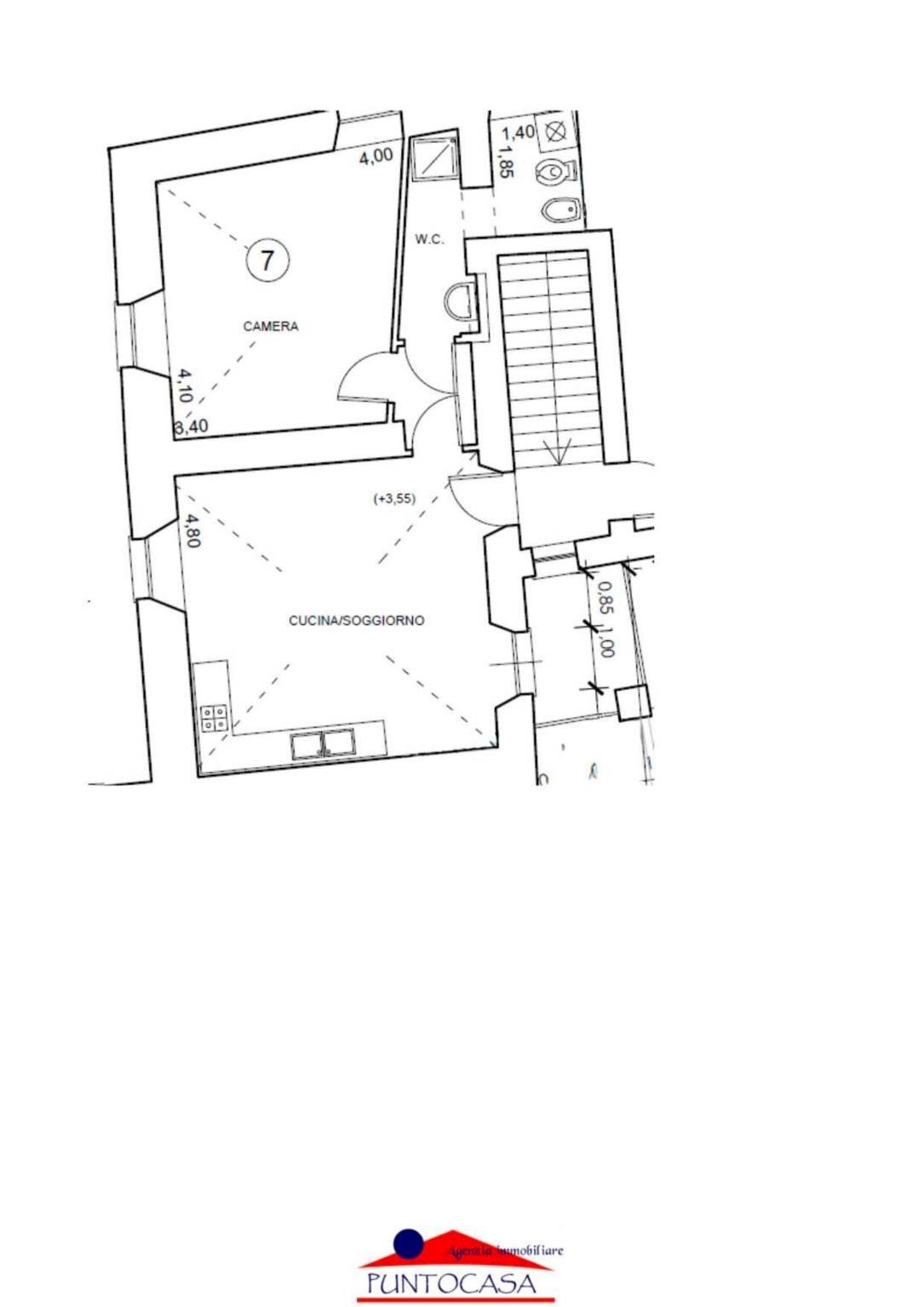 Bilocale via Roma, 67, Villafalletto - planimetria 1