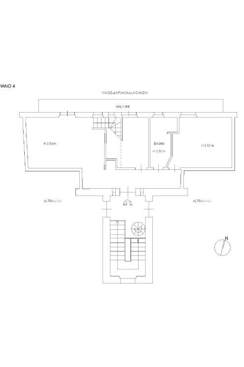 Attic via Fanciulla d'Anzio, 1, Anzio - floor plans 1