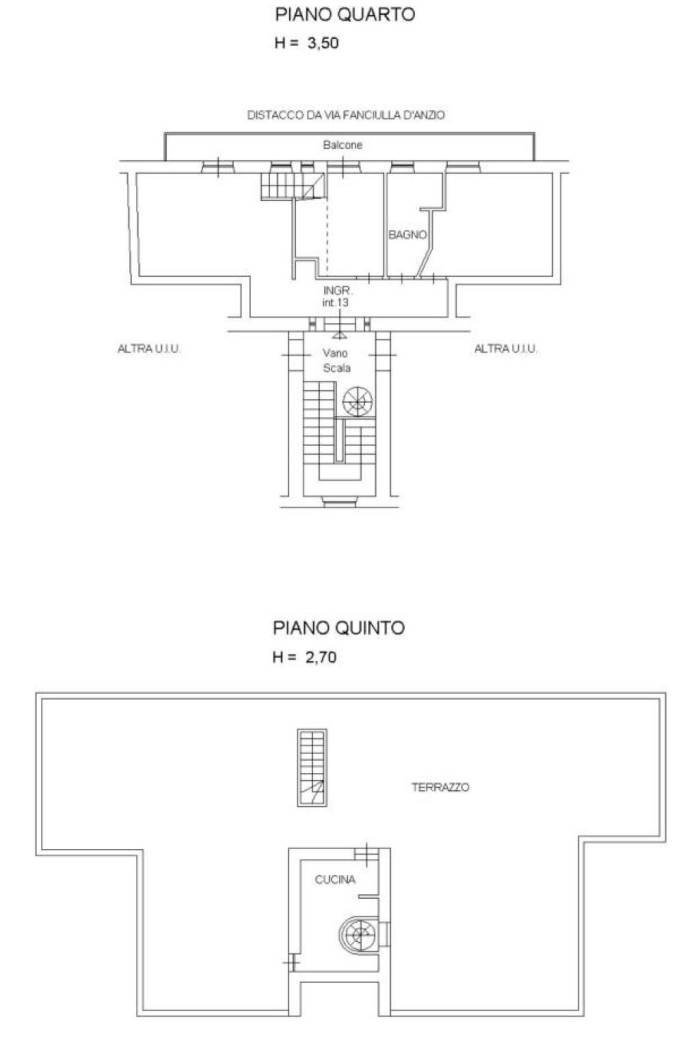Attico via Fanciulla d'Anzio, 1, Anzio - planimetria 1