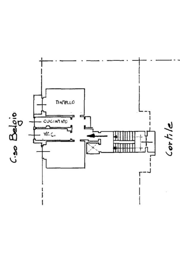 Bilocale corso Belgio, 172, Torino - planimetria 1