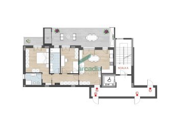 planimetria - Appartamento Via Giuseppe Sangiorgi 2, Bari - foto 9