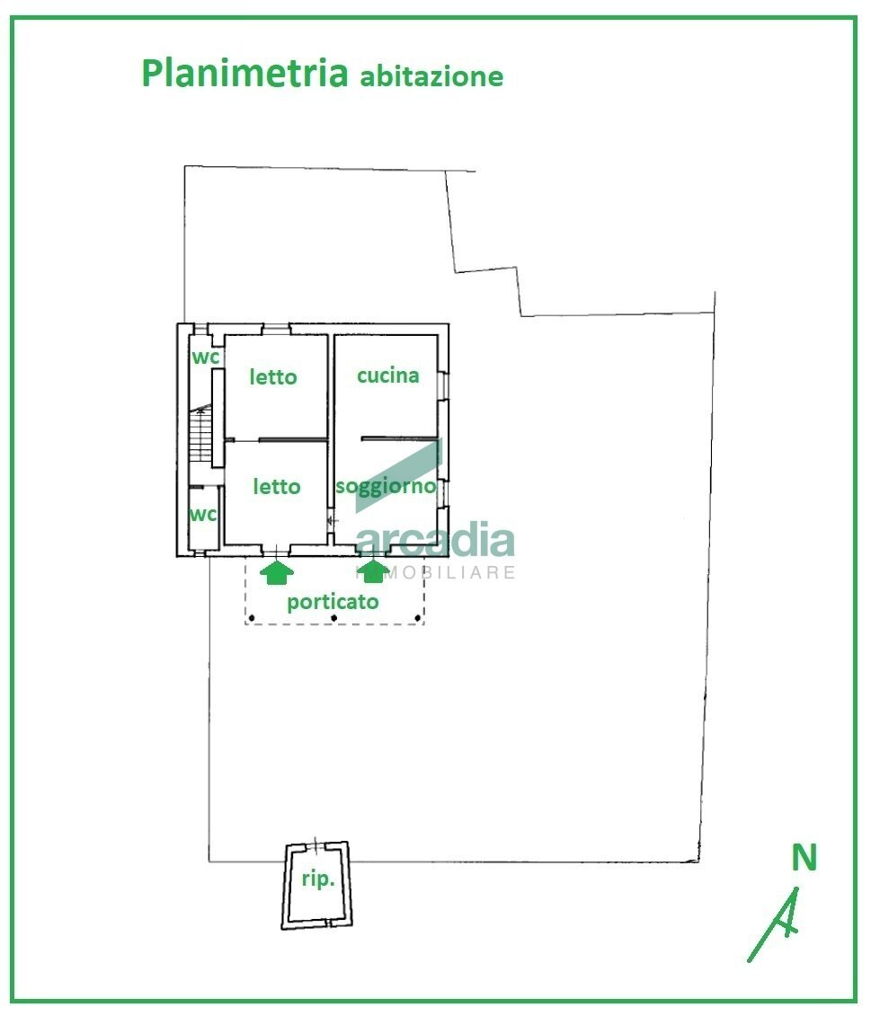 Planimetria abitazione - Villa Strada Comunale della Contrada delle Guadiane 25 A, Castellana Grotte - floor plans 1