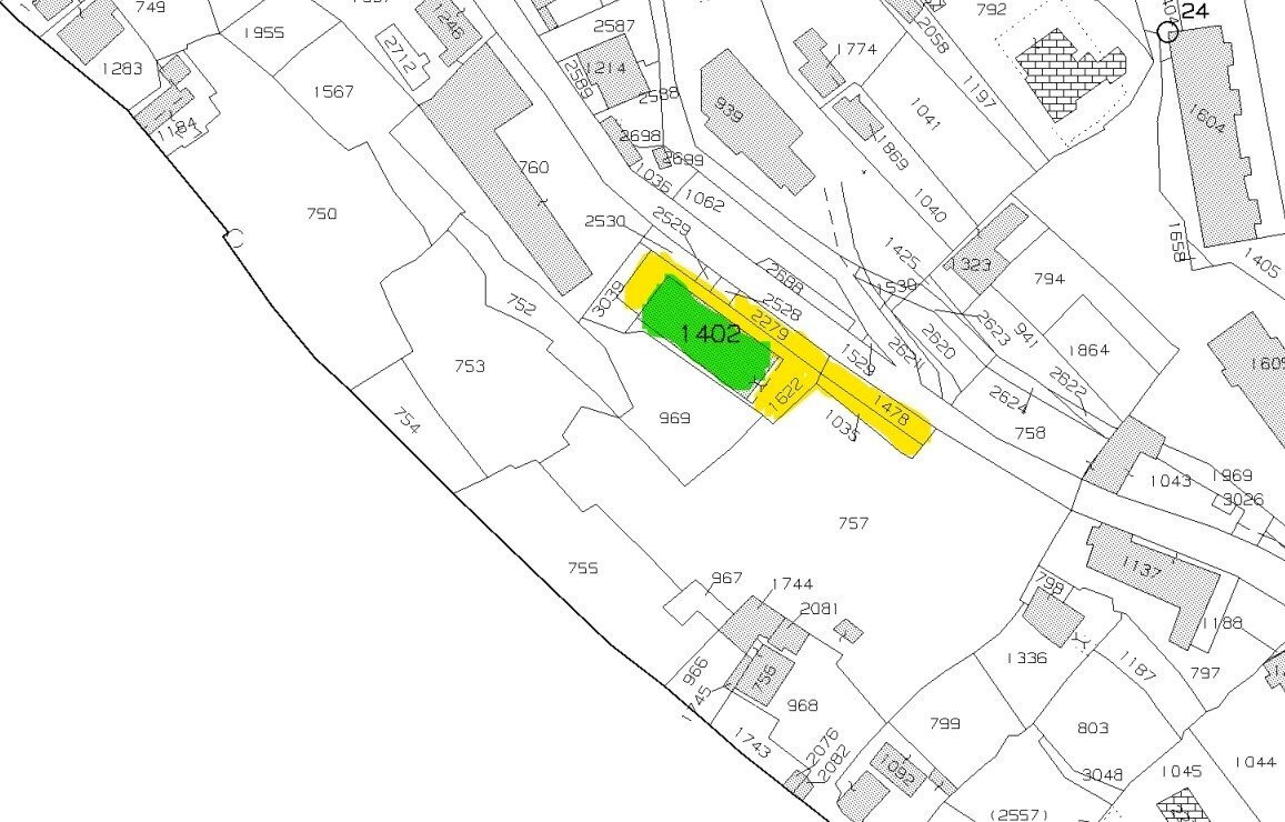 Estratto di mappa evidenziato.jpg - Locale Commerciale Strada Sen. Ernesto Marsaglia 89, Sanremo - planimetria 1