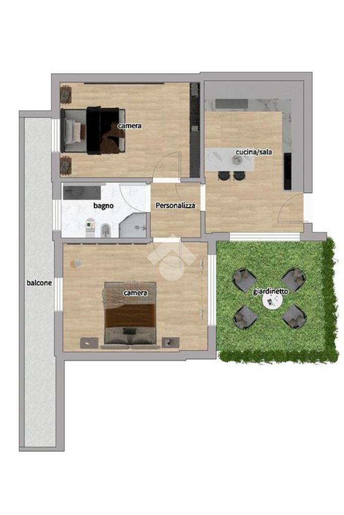 Three-room apartment Via Fra Giovanni Pantaleo, Milano (neighborhood Bovisa) - floor plans 1