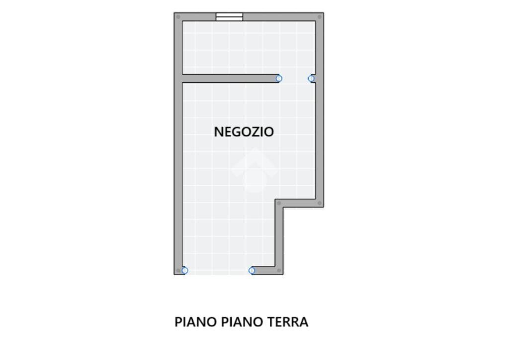 Negozio Piazza Piazza Clodoveo Bonazzi, Bologna (zona Battindarno) - planimetria 1