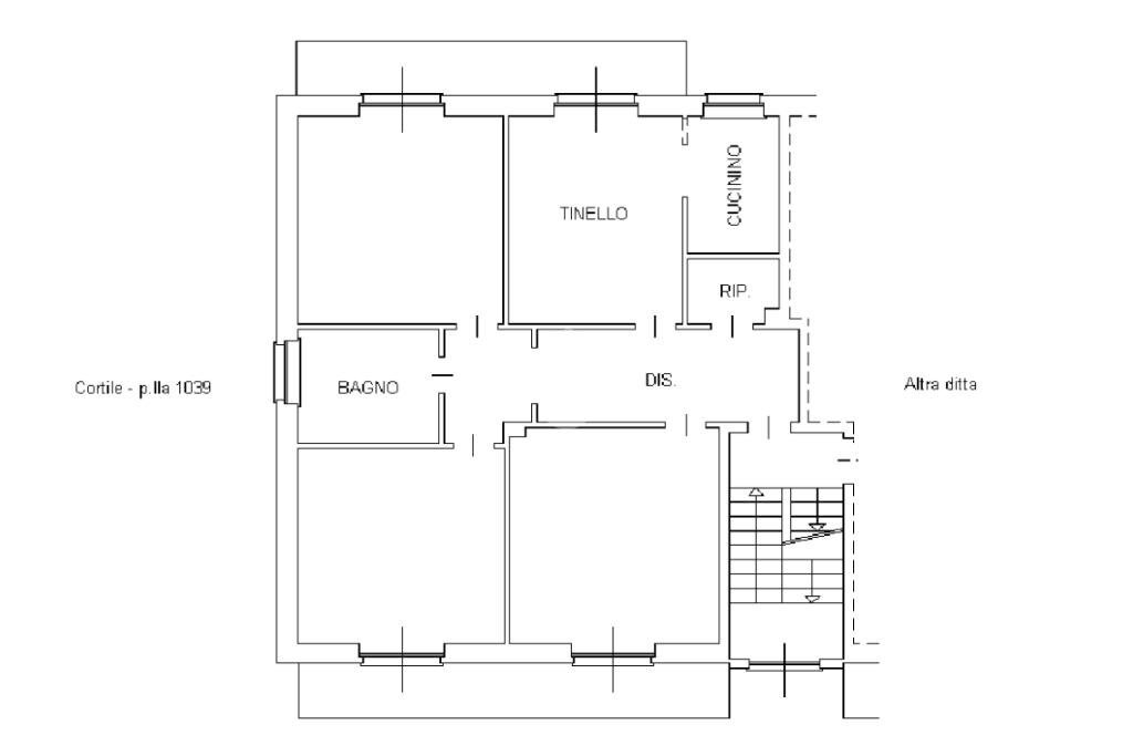 Four-room apartment Via Vincenzo Gioberti, Bra - floor plans 1