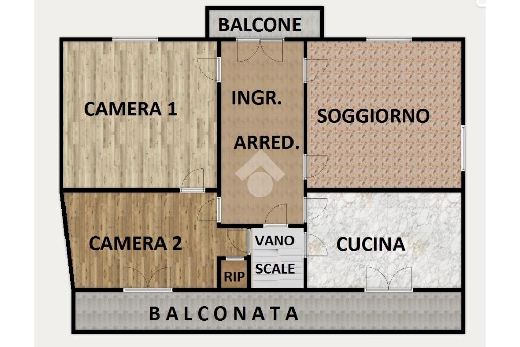 Apartment Via Migliarese, Busalla - floor plans 1