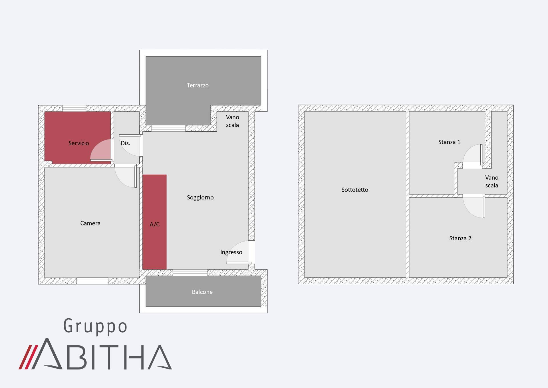 Trilocale Via Della Riserva Nuova, Roma - planimetria 1
