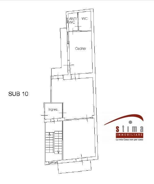 Foto 6 - Two-room apartment Via Isonzo
 
182/A, Siracusa - floor plans 1