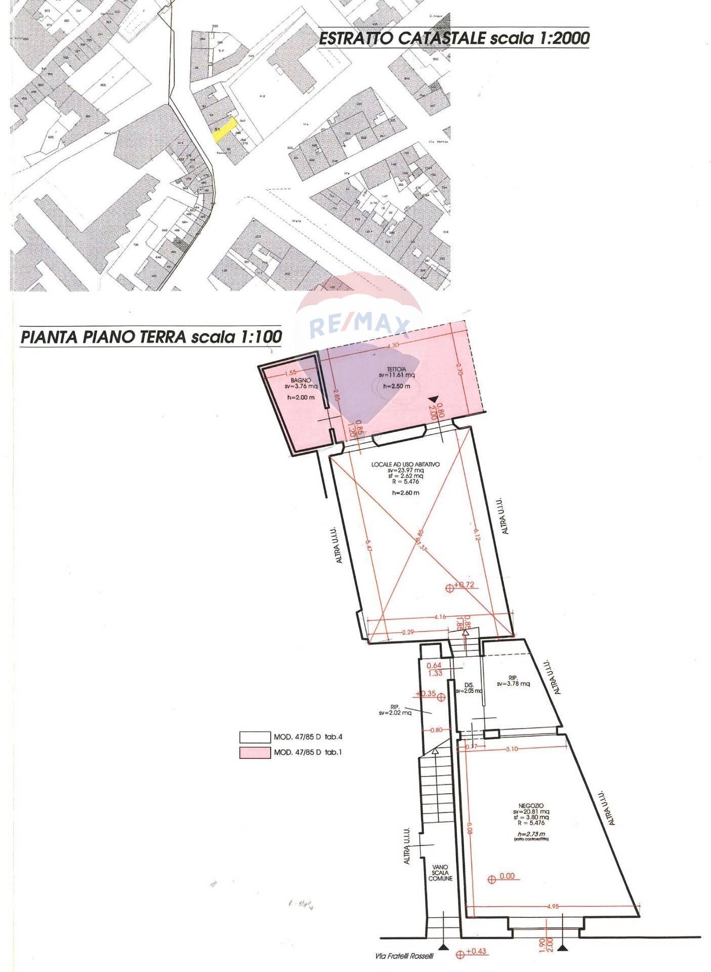 Pianta 2D - Two-room apartment Via Giuseppe Mazzini
 
35, Jesi - photo 3