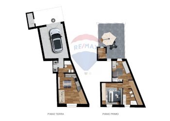 Pianta 3D - Two-room apartment Via Giuseppe Mazzini
 
35, Jesi - photo 2