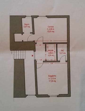 Foto 9 - Bilocale Via Villani
 
15, Firenze - planimetria 1