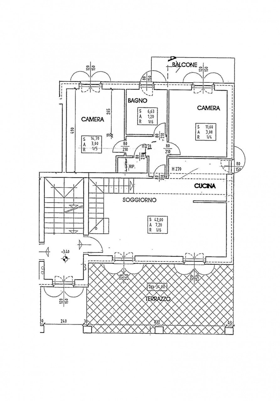 planimetria - Apartment mozart, Rottofreno - floor plans 1