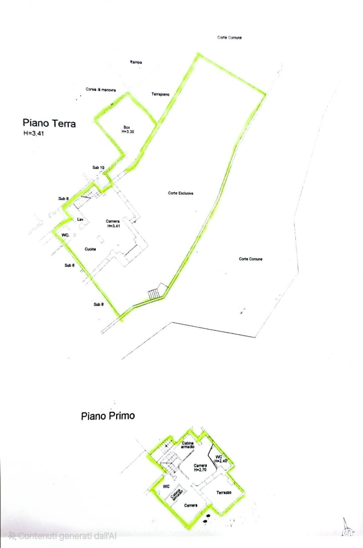 Foto 49 - Semi-detached house Via Nicola Pastore
 
2/bis, Cava de' Tirreni - floor plans 1