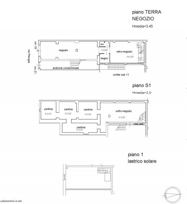 Pianta 2D - Negozio Via Perugia
 
19, Roma - planimetria 1