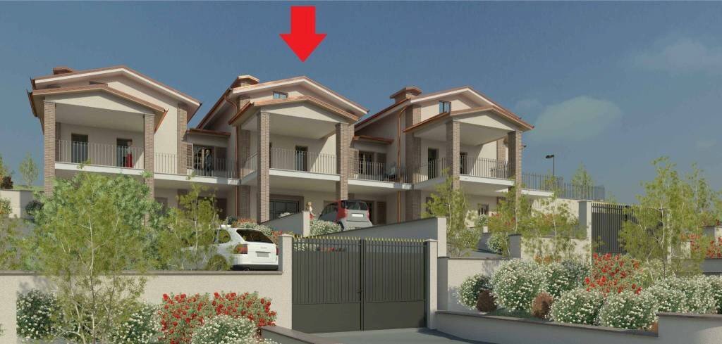 Facciata - Villa a Schiera via Ottaviano Crescenzi, Fara in Sabina - foto 2