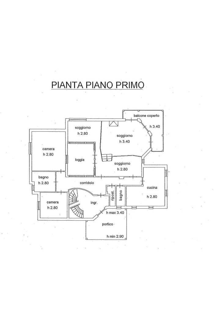 Villa via Flavio Gioia, Acqui Terme - floor plans 1