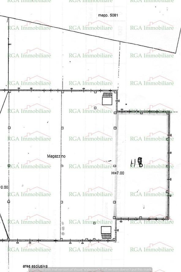 Capannone SS42, Gorlago - planimetria 1