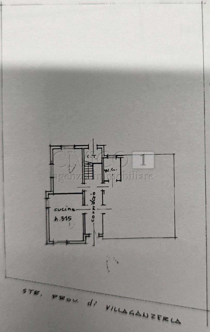 Planimetria abitazione - Villa via Veneto 52, Castegnero - floor plans 1