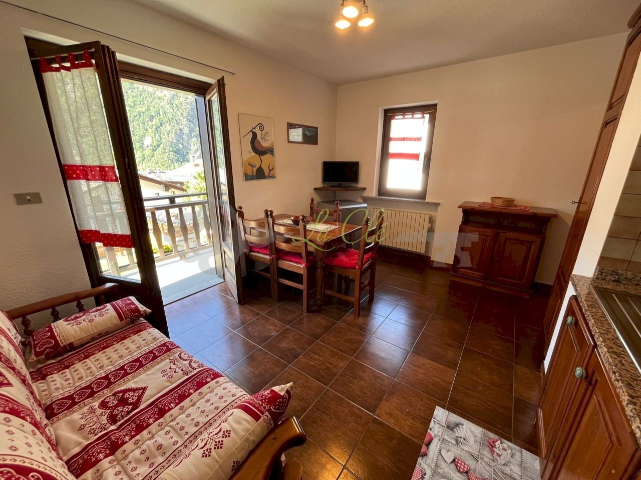 AFFITTO MORGEX: zona giorno e cucina - Bilocale Morgex - foto 1