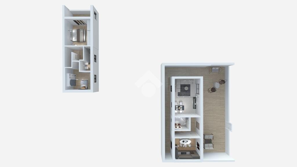 Quadrilocale Via tetti piatti, Moncalieri - planimetria 1