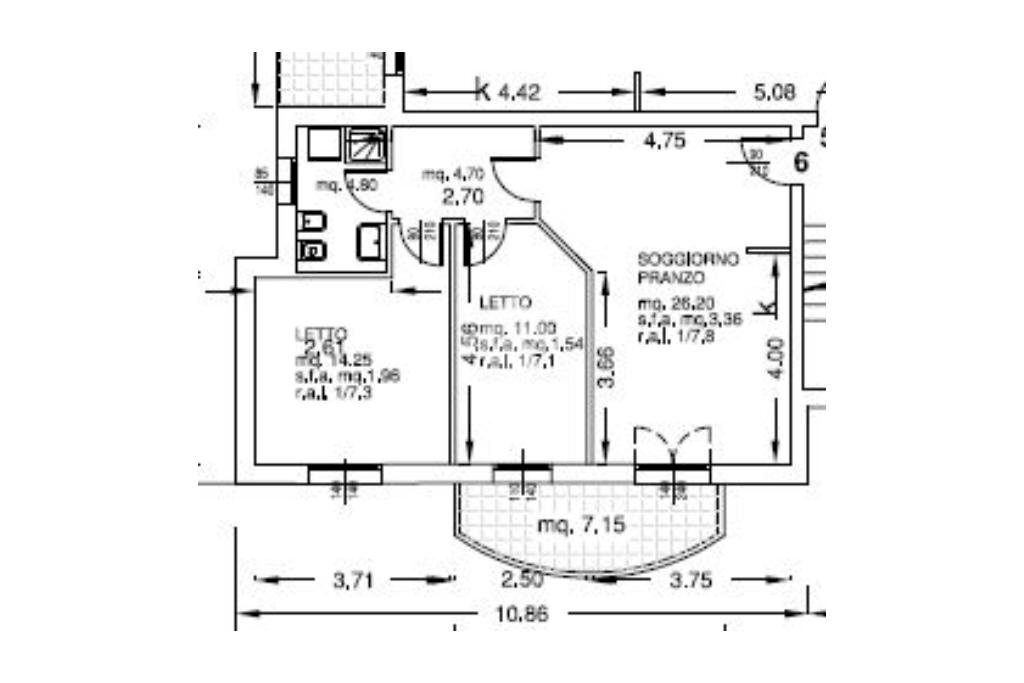 Trilocale Via Carlo Collodi, Marano sul Panaro - planimetria 1