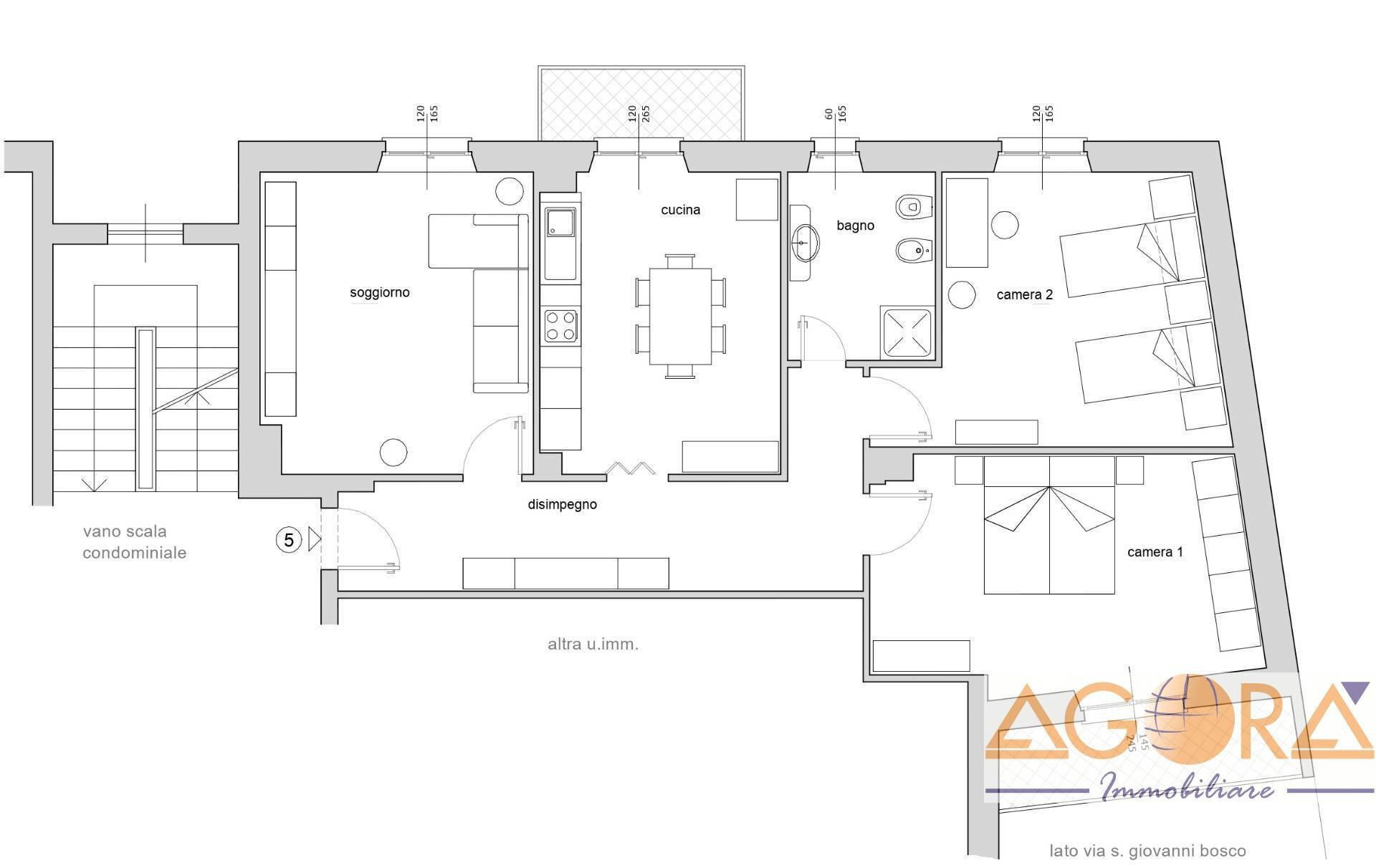 Foto 17 - Four-room apartment Via San Giovanni Bosco
 
19, Tortona - floor plans 1