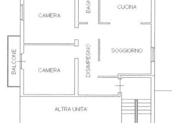 Planimetria - Trilocale via Milano, Parma - foto 10