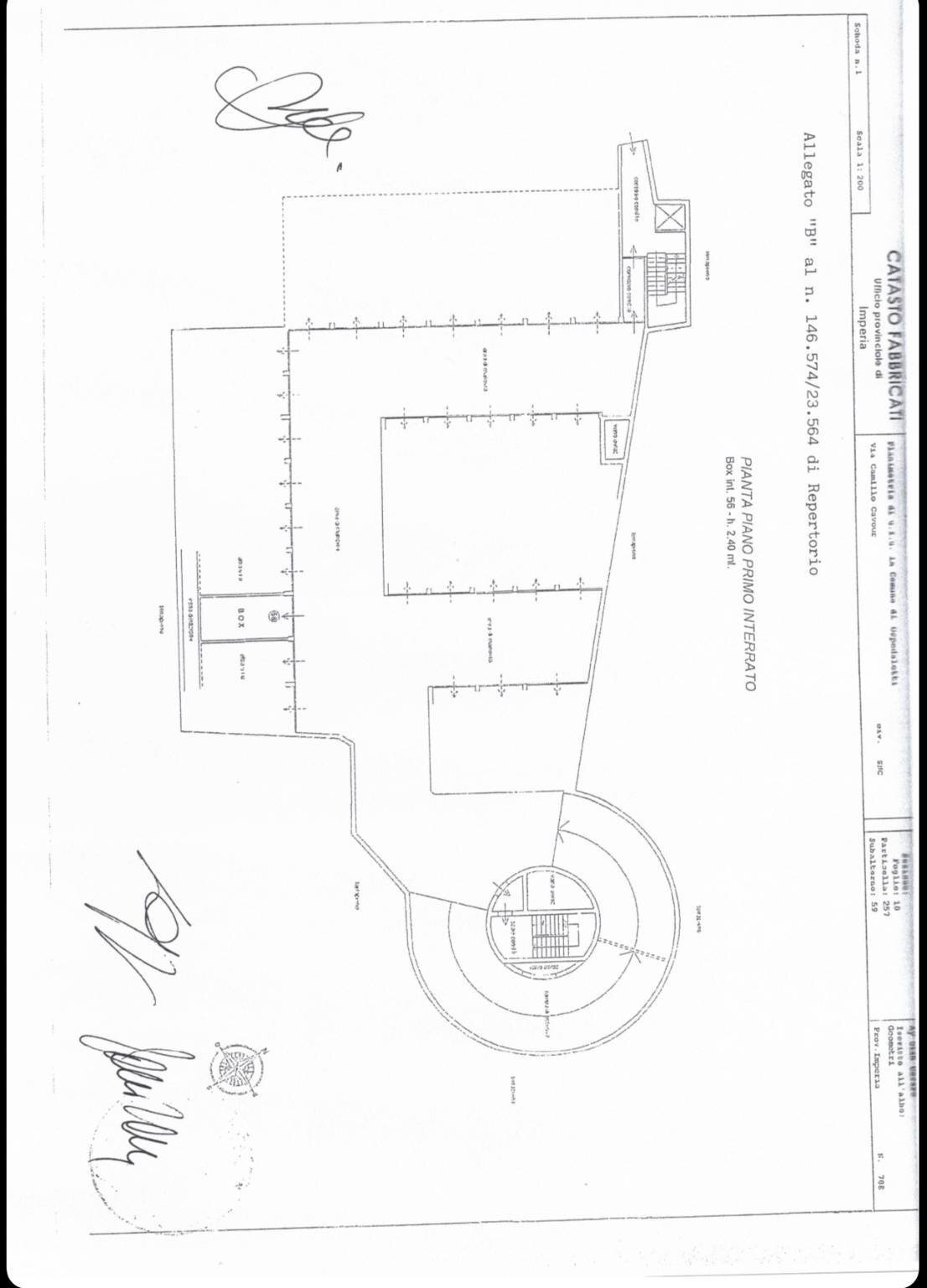 Quadrilocale corso Regina Margherita, 200, Ospedaletti - planimetria 1