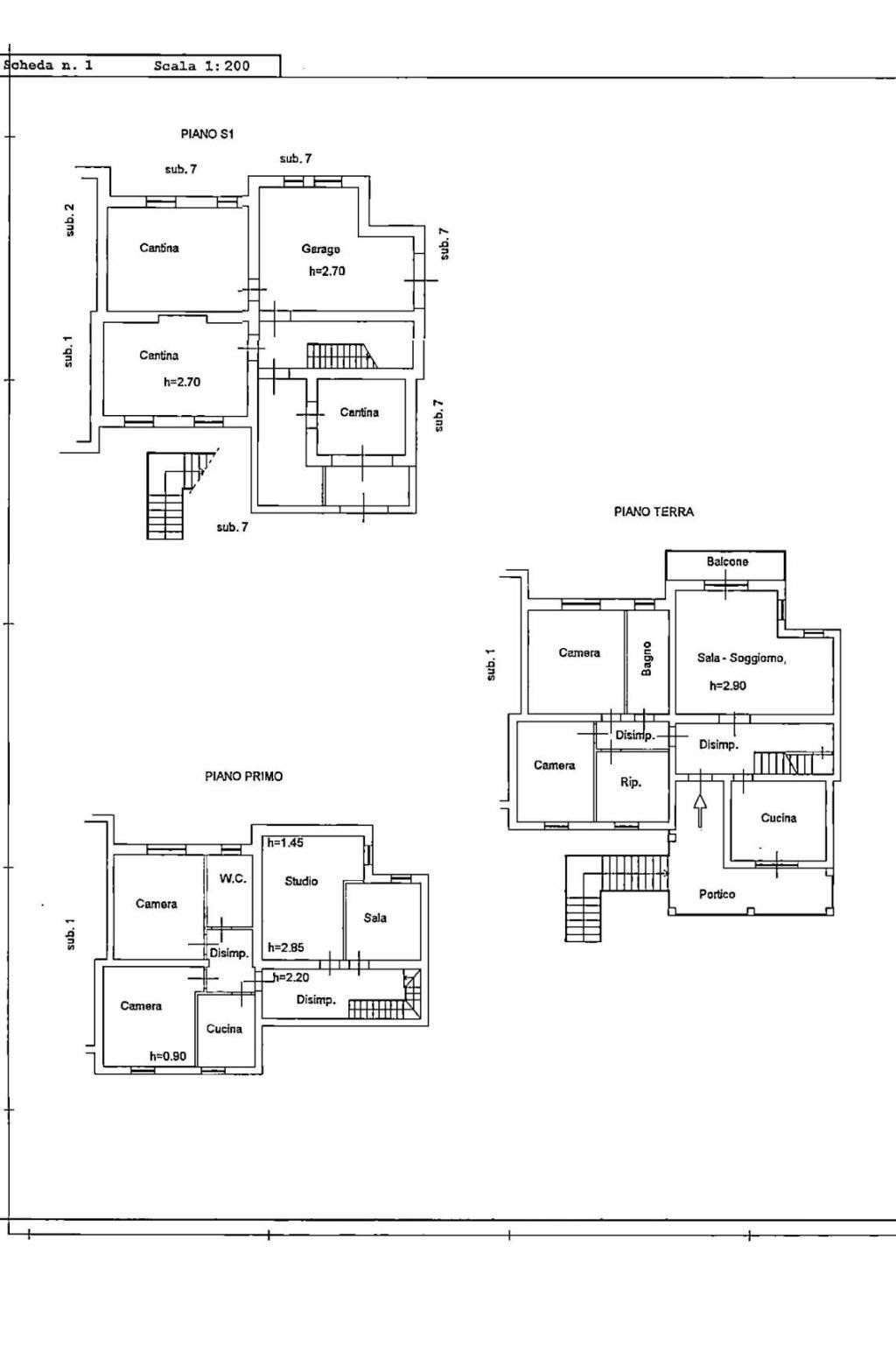 Villa via Monte Amiata, Cittaducale - planimetria 1