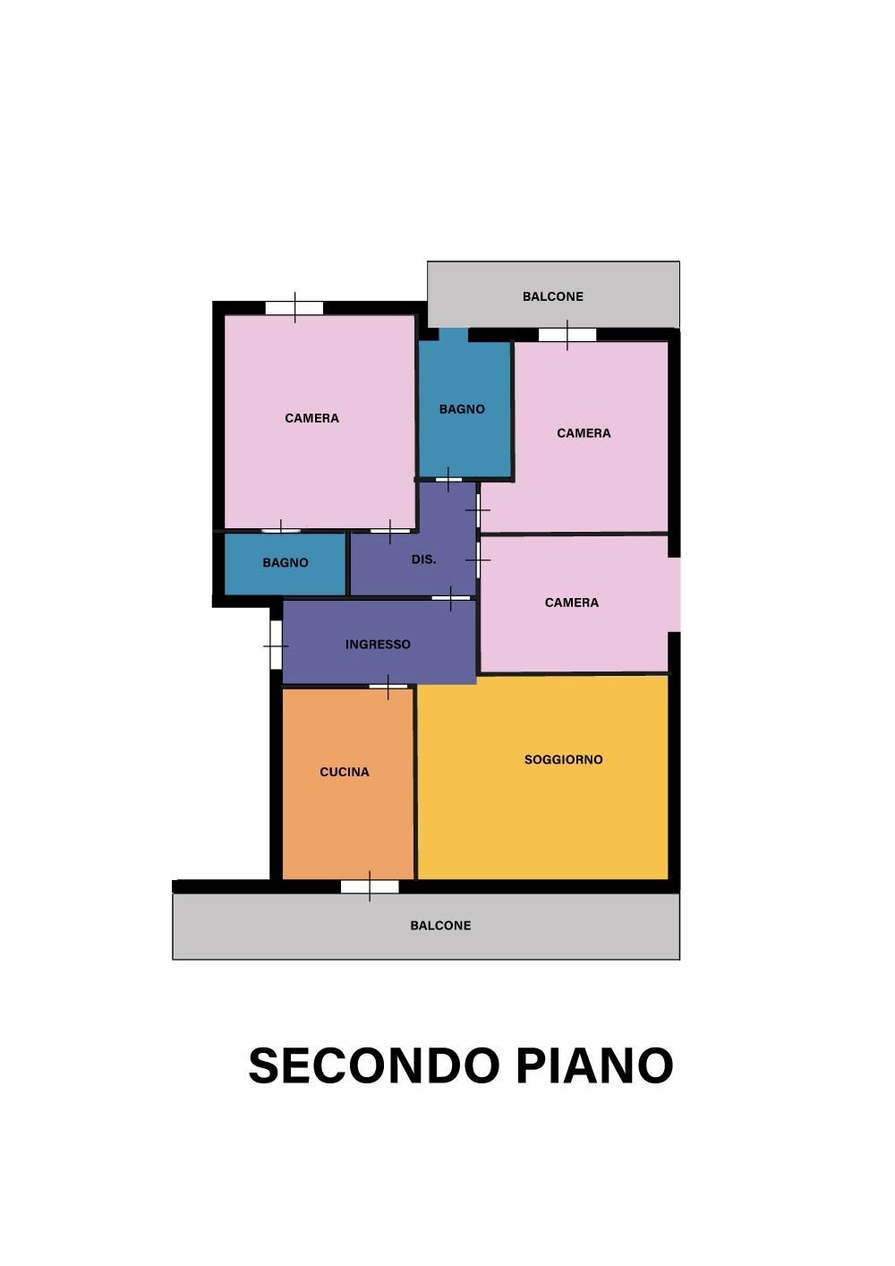 Quadrilocale viale dell'Appennino, Forlì - planimetria 1