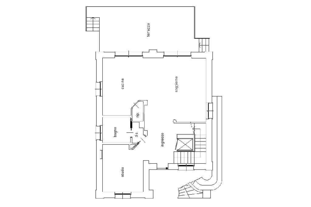 Villa Cesare Battisti, Beinasco - floor plans 1
