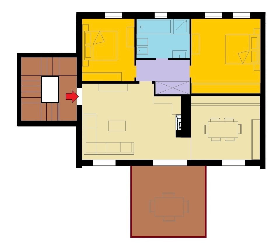 planimetria - Attico Occhiobello - planimetria 1
