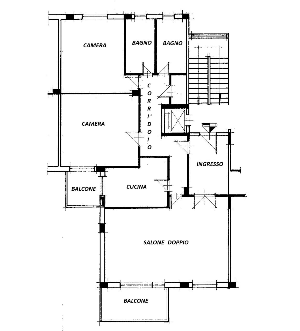 PLN SITO.jpg - Four-room apartment Via Montaione 46, Roma - floor plans 1