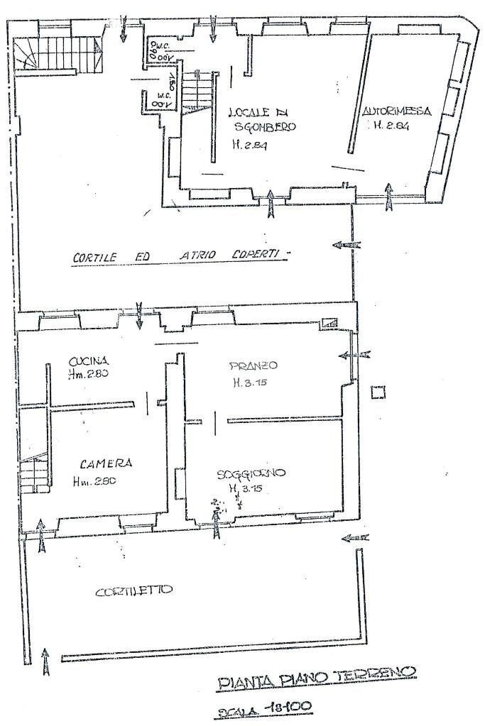 Casa semi indipendente Via Torino, San Francesco al Campo - planimetria 1