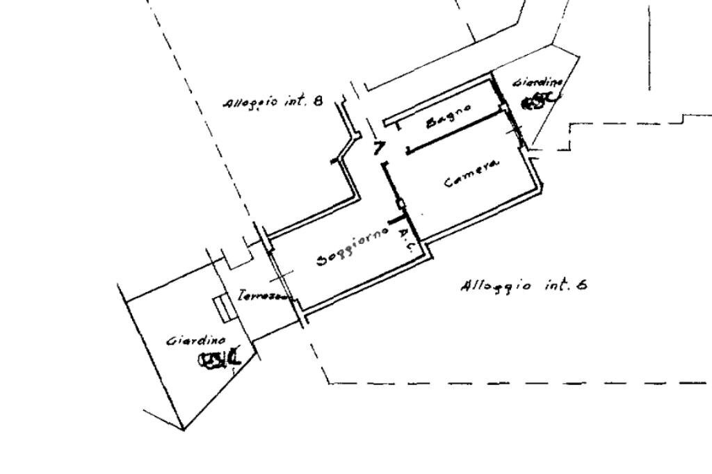 Bilocale Via bonfante, Cipressa - planimetria 1