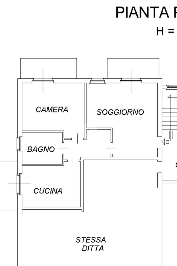 Trilocale Via P. Borsellino, Ciriè - planimetria 1