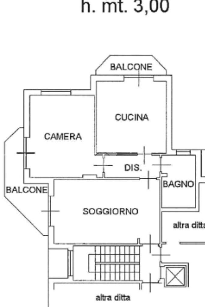 Quadrilocale Via stazione, None - planimetria 1