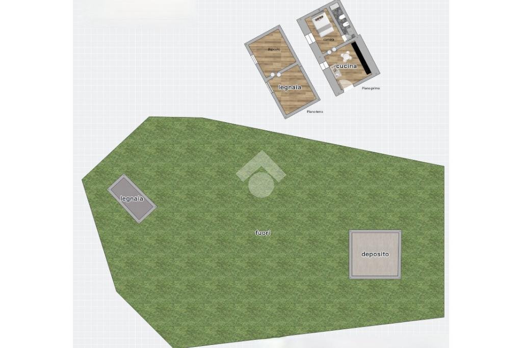 Bilocale Via pietro toselli, San Leo - planimetria 1