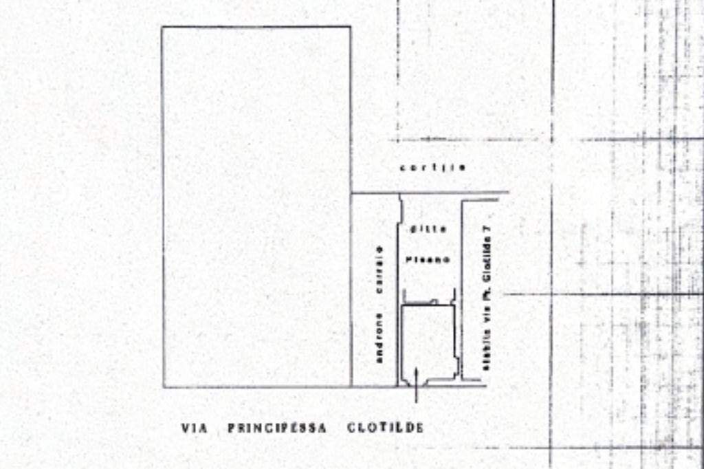 One-room apartment Via Clotilde, Torino (neighborhood San Donato) - floor plans 1