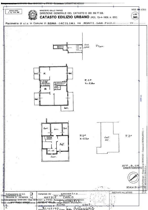 Foto 33 - Appartamento Via Dei Monti Di San Paolo, Roma - planimetria 1