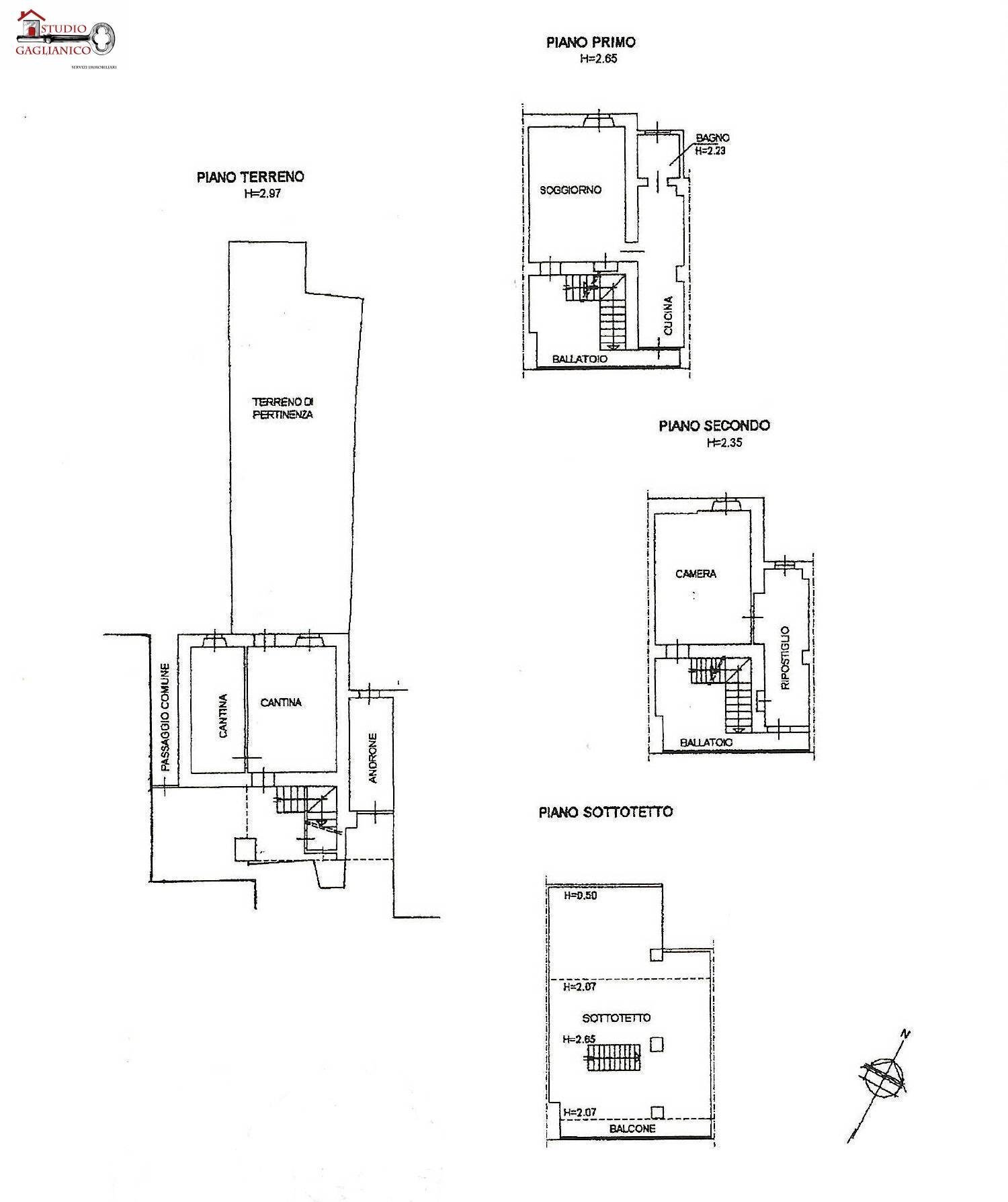 Foto 20 - Terraced Villa Via Galliari
 
153, Andorno Micca - floor plans 1