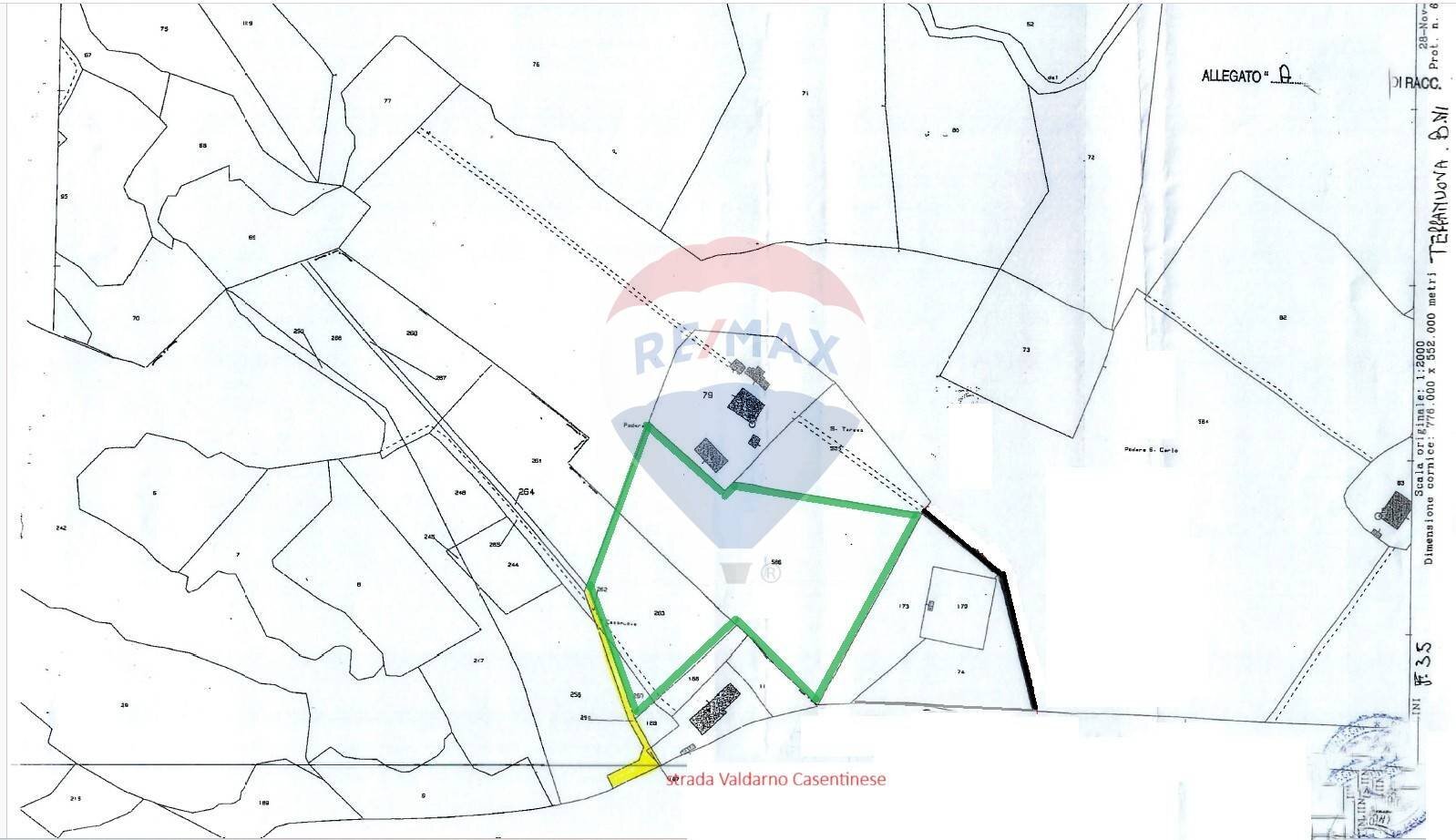Pianta 2D - Terreno agricolo Strada Provinciale Valdarno Casentinese, Terranuova Bracciolini - planimetria 1