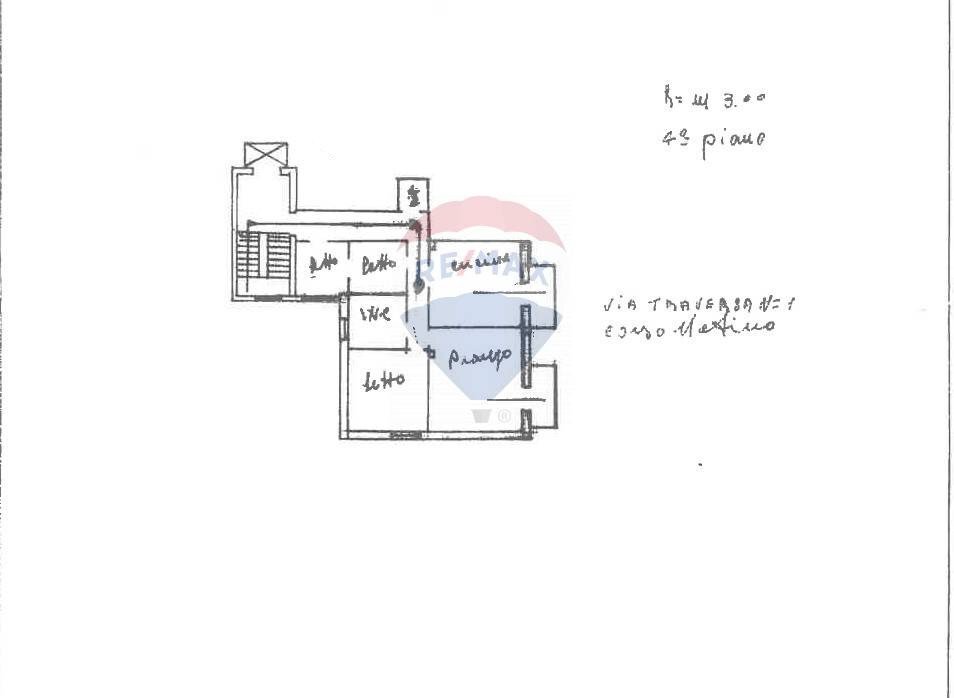 Pianta 2D - Four-room apartment Via Alcide de Gasperi
 
4, Mattinata - floor plans 1