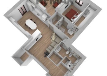 Pianta 3D - Quadrilocale Via Alcide de Gasperi
4, Mattinata - foto 12