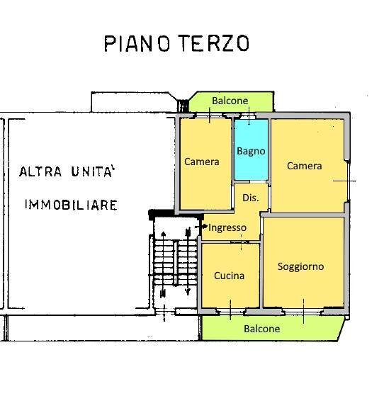 Foto 38 - Trilocale via Volta
 
114, Oggiona con Santo Stefano - planimetria 1