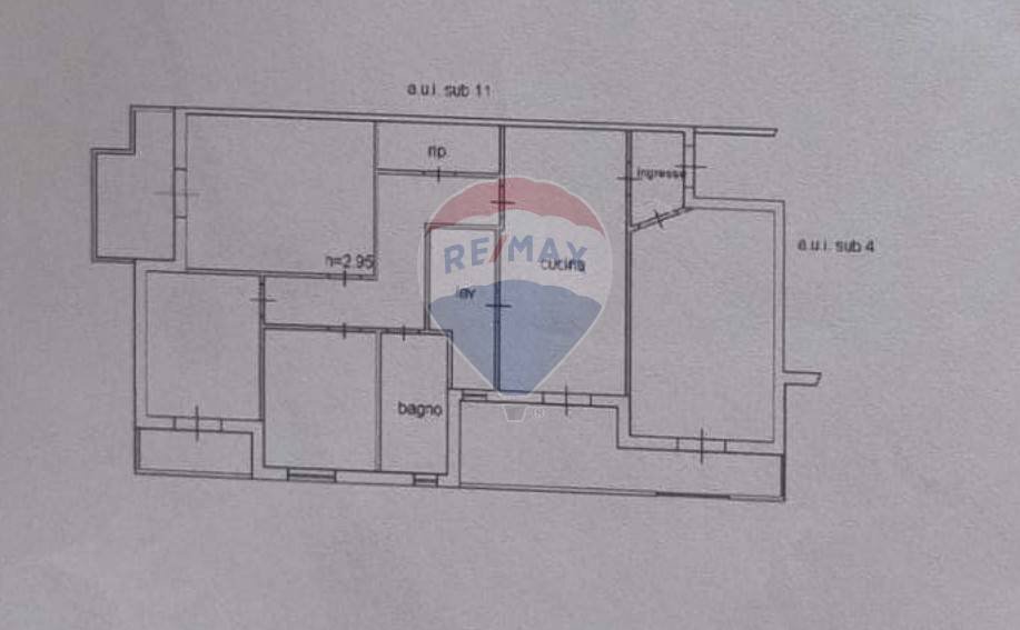 Pianta 2D - Appartamento via passo gatta
 
58, Modica - planimetria 1
