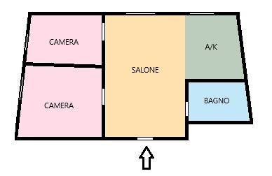 Foto 43 - Trilocale via san valerio
 
78, Tivoli - planimetria 1