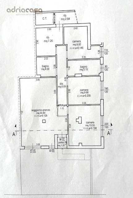 Foto 11 - Quadrilocale Viale Malta, Riccione - planimetria 1